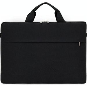 Portable Notebook Bag Multifunctional Waterproof and Wear-Resistant Single Shoulder Computer Bag  Size: 15 inch(Black)