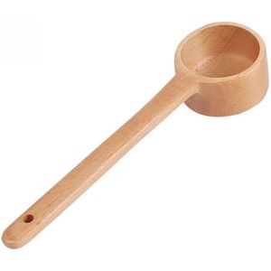 Long-Handled Wooden Spoon Seasoning Spoon Dessert Coffee Milk Tea Spoon Medium