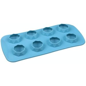 2 PCS Creative Silicon Silicon Ice Tray Mold 8 Continuous Mould Home-Made DIY Ice Tray Box  Style: Brick (Blue)