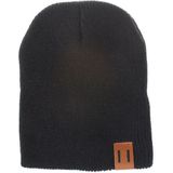 Winter hoed baby zachte warme muts Cap (zwart)