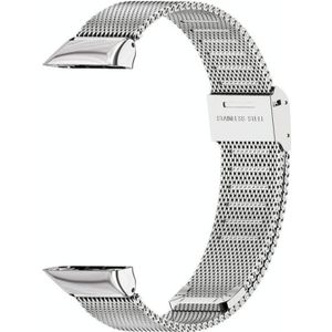 Voor Huawei Band 6 / Honor Band 6 MIJOBS Milaan Roestvrij staal vervanging Riem Watchband (Zilver)