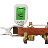 Gitaar Tuner Clip op-nauwkeurige chromatische  akoestische gitaar bas Banjo viool Ukulele Tuner(White)