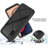 For Samsung Galaxy A02s(US Edition) Starry Sky Solid Color Series Shockproof PC + TPU Protective Case(Black)