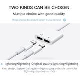 JOYROOM S-M403 ben Series Apple Dual Lightning adapter  lengte: 1 2 m (wit)