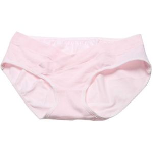 Lage taille zwangere vrouwen ondergoed katoen ademend zwangerschap periode Underwea  maat: L (roze)