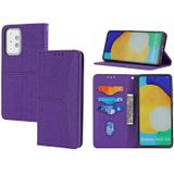 For Samsung Galaxy S20 FE Woven Texture Stitching Magnetic Horizontal Flip PU Leather Case with Holder & Card Slots & Wallet & Lanyard(Purple)