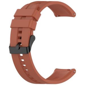 For Huawei Watch GT 2 46mm Silicone Replacement Wrist Strap Watchband with Black Buckle(Orange)