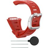 For POLAR Polar FT60 Men's Silicone Watch Strap(Red)