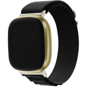 Voor Fitbit Versa 4 / Sense 2 Universal Loop nylon horlogeband