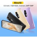Rino10 / DP15  1GB+8GB  5.0 inch Scherm  Gezichtsidentificatie  Android 8.1 MTK6580M Quad Core  Netwerk: 3G  Dual SIM (Goud)