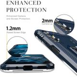 For Huawei Honor 20 / 20S / Nova 5T Carbon Fiber Protective Case with 360 Degree Rotating Ring Holder(Blue)