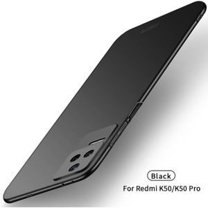 For Xiaomi Redmi K50 / K50 Pro MOFI Frosted PC Ultra-thin Hard  Phone Case(Black)