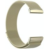 For Fitbit Versa 3 / Fitbit Magnetic Milano Replacement Strap  Size:Small Code(Official Gold)