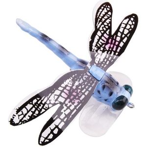 QT01 7cm / 6g Flying Fishing Bait Long Hook Bionic Dragonfly Bait(F (Blue))