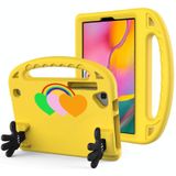 Voor Samsung Galaxy Tab A 8.4 2020 Liefde Kleine Palm Houder EVA Tablet Case (Geel)