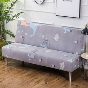 All-inclusive Cover Non-slip Armrestless Folding Sofa Bed Cover  Size:L(Happy Kingdom)