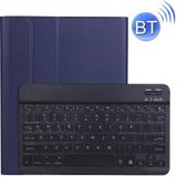 A11BS Ultra-thin ABS Detachable Bluetooth Keyboard Protective Case with Backlight & Pen Slot & Holder for iPad Pro 11 inch 2021 (Dark Blue)