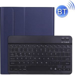 A11BS Ultra-thin ABS Detachable Bluetooth Keyboard Protective Case with Backlight & Pen Slot & Holder for iPad Pro 11 inch 2021 (Dark Blue)