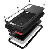 For Galaxy A50 LOVE MEI Metal Shockproof Waterproof Dustproof Protective Case(Black)