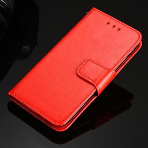 Crystal Texture horizontale flip lederen geval met houder  kaart slots & portemonnee voor iPhone 12 mini (rood)