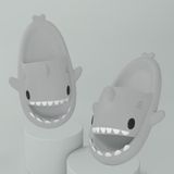Shark Summer Couple Slippers Room EVA Cute Cartoon Sandals  Size: 36/37(Gray)