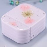 For AirPods 1 / 2 Beautiful Ladies Flowers Pattern Wireless Earphone Protective Case(Pink)