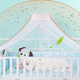 Crib Dome Lightweight Mosquito Net  Size:4.5x1.7 Meters  Style:Flower Side Mosquito Net