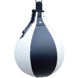 Boxing Speed Ball Fitness Vent Ball Adult Hanging Free Punching Bag(Pear Shape Black & White)