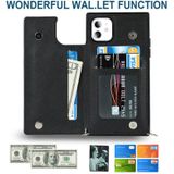 Cross-body Square Double Buckle Flip Card Bag TPU + PU-koffer met kaartslots & portemonnee en foto & riem voor iPhone 11