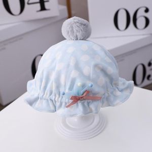 MZ9827 Crown Newborn Cotton Hat Cartoon Baby Basin Hat Princess Hat  Size: Cap Circumference Around 42-46cm(Light Blue)