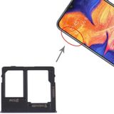SIM Card Tray + Micro SD Card Tray for Samsung Galaxy A10e (Black)