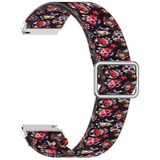 22mm For Galaxy Watch3 45mm/ Huawei Watch GT 2 Pro Adjustable Elastic Printing Replacement Watchband(Color skull)