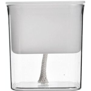 Hydroponic transparante zichtbare plastic bloempot  maat: 10x10x11.3cm