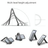 Metal Laptop Stand Computer Cooling Folding Mini Flat Raised Bracket(Silver)