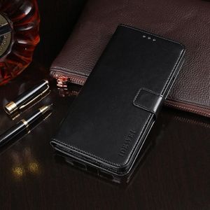 For Nokia C3 idewei Crazy Horse Texture Horizontal Flip Leather Case with Holder & Card Slots & Wallet(Black)