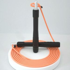 AMYUP Adjustable Bearing Anti-winding PVC Steel Wire Skipping Rope  Cable Length: 3m(Orange)