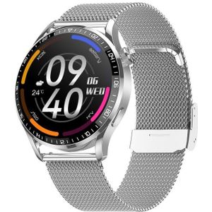 HD2 1 32 inch hartslagdetectie Smart Watch (Silver + Steel)
