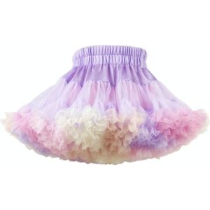 Girls AB Both Sides Wear Tutu Skirt (Color:Violets Size:130)
