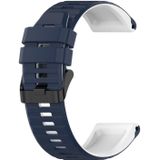 Voor Garmin Fenix 6x 26mm Silicone Mixing Color Watch Strap (blauw + wit)