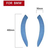 Car Suede Wrap Door Armrest Decorative Sticker for BMW 3 Series 3GT / 4 Series 2013-2019  Left and Right Drive Universal(Sky Blue)
