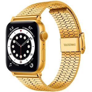 Stalen horlogeband voor Apple Watch Series 7 45 mm / 6 & SE & 5 & 4 44 mm / 3 & 2 & 1 42 mm