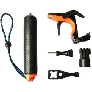 Shutter Trigger + Floating Hand Grip Diving Buoyancy Stick with Adjustable Anti-lost Strap & Screw & Wrench for GoPro  NEW HERO /HERO6  /5 Black