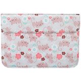 PU + nylon laptop sleeve tas laptop tas voor 13 3 inch laptops (cat)