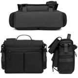 Ozuko 9445 Men Oxford Cloth Messenger Bag Outdoor Waterproof Function Messenger Bag(Black)