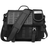 Ozuko 9445 Men Oxford Cloth Messenger Bag Outdoor Waterproof Function Messenger Bag(Black)