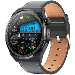 Ochstin 5HK46P 1.36 inch rond scherm lederen band smartwatch met Bluetooth-oproepfunctie