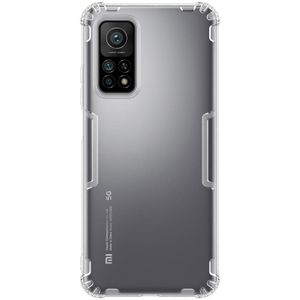 For Xiaomi Mi 10T / 10T Pro 5G / Redmi K30 Ultra NILLKIN Nature TPU Transparent Soft Protective Case(White)