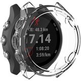 For Garmin Forerunner 245 / 245M Smart Watch Silicone Protective Case(Transparent Orange)