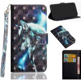 3D Painting Pattern Coloured Drawing Horizontal Flip TPU + PU Leather Case with Holder & Card Slots & Wallet for Huawei P20 Lite / Nova 5i(Walf)