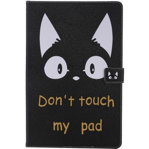 For Samsung Galaxy S6 Lite P610 Painted Pattern Horizontal Flip Leather Case with Holder & Card Slots & Wallet & Sleep / Wake-up Function (Cat Ears)